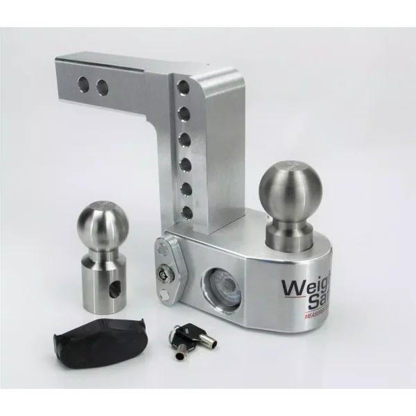 Weigh Safe Weigh-Safe 6 in. Drop Adjustable Class V Ball Mount with Built-in Hydraulic Scale