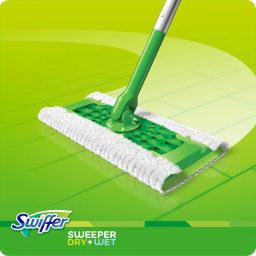 Swiffer Sweeper Dry and Wet Mop Starter Kit with 10 Cloths thumbnail 6