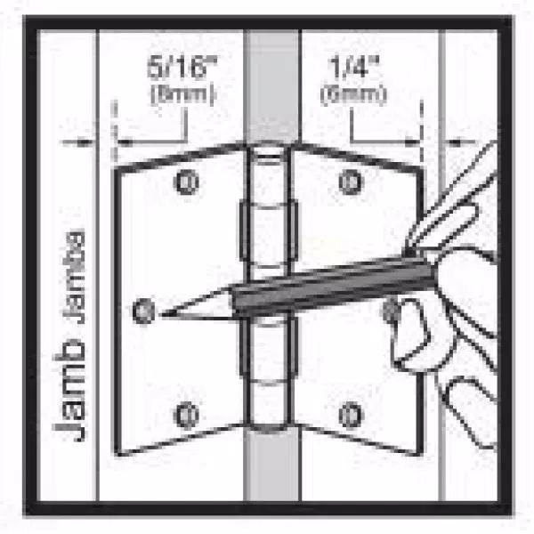 Everbilt 3-1/2 in. Matte Black Square Corner Smooth Action Door Hinge, 3-Pack