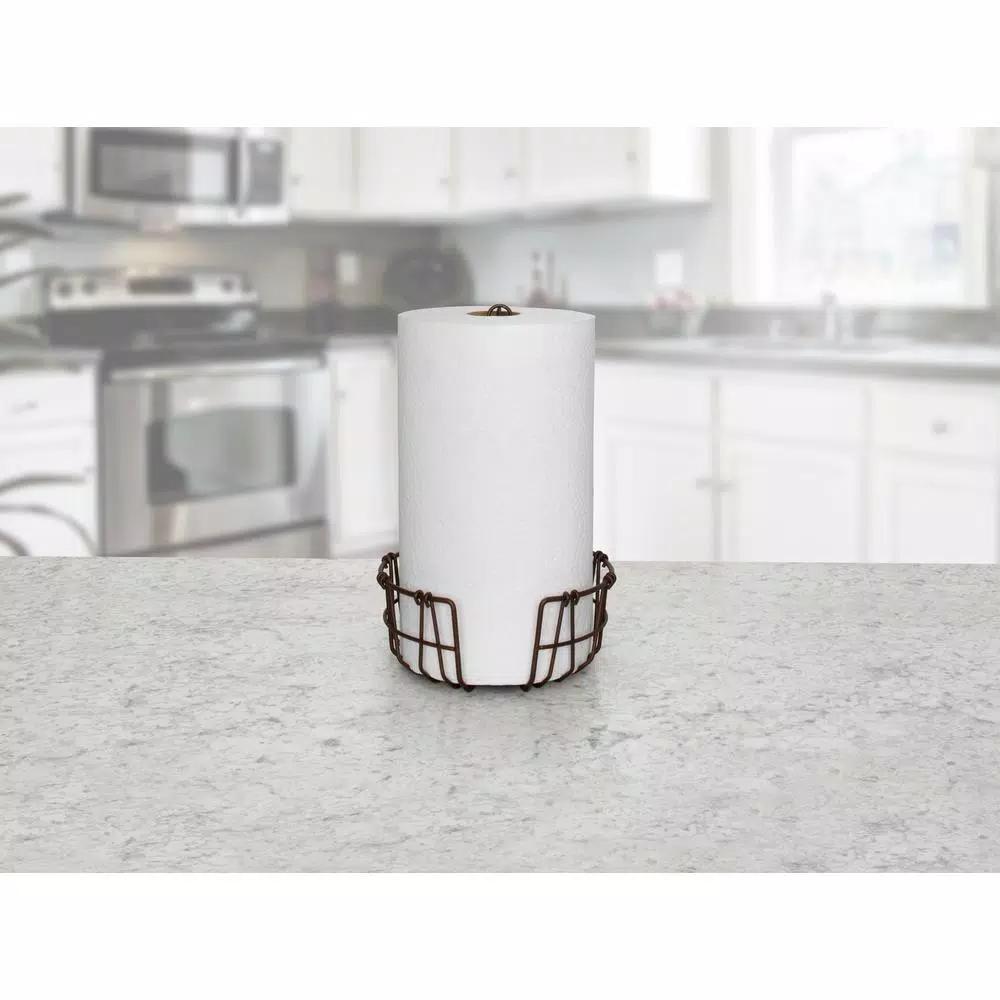 Spectrum Austin Rustic Steel Paper Towel Holder - Bronze