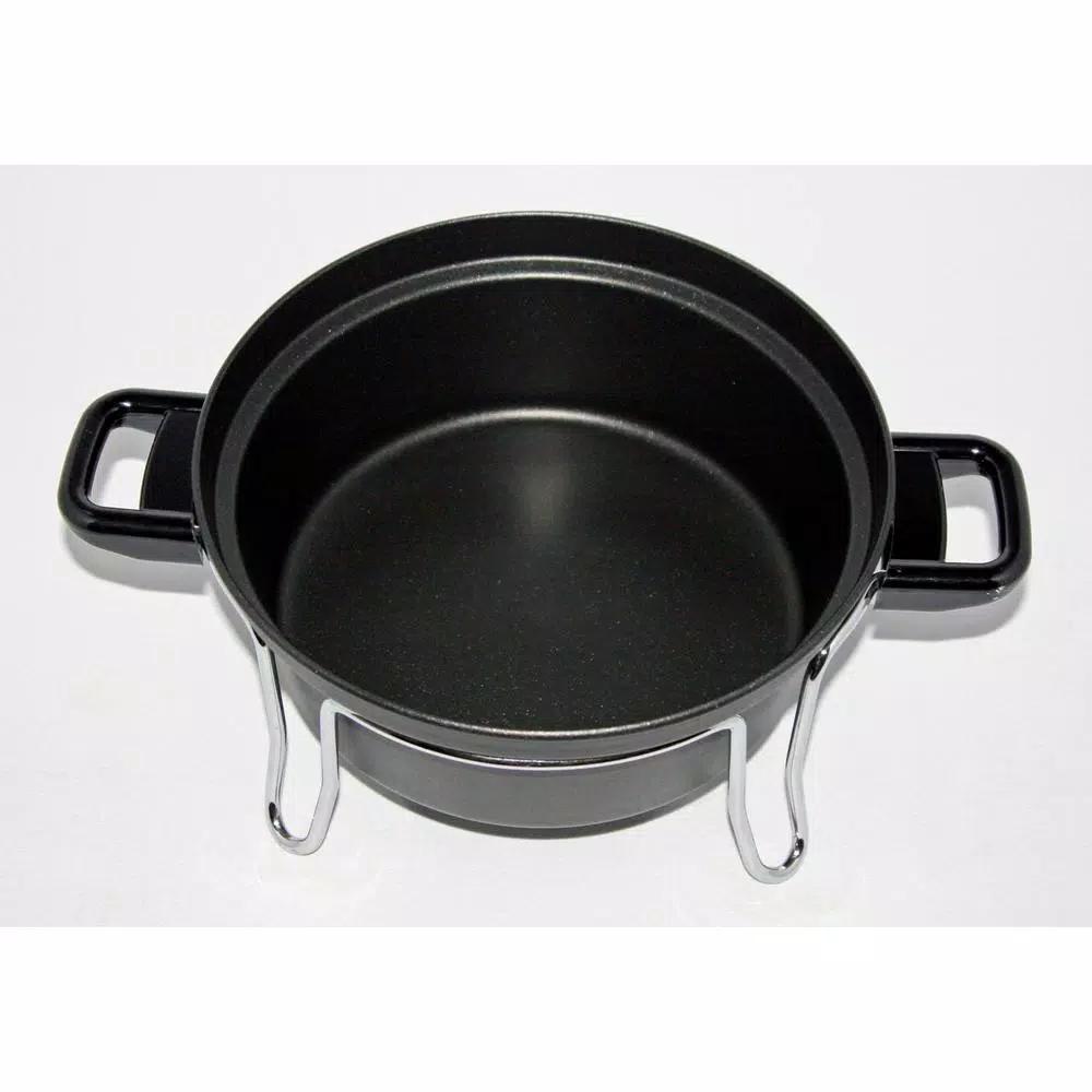 Total Chef Csech 3 Qt. Black Electric Pressure Cooker with Non-Stick Pot and Variable Temperature Control