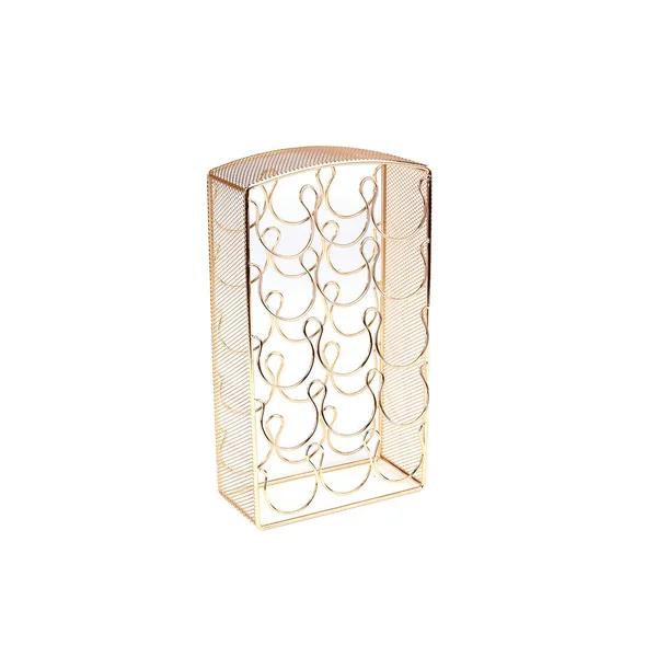 Mind Reader Rose Gold Mesh K-Cup Storage Rack - 30 Capacity Coffee Pod Carousel for Keurig
