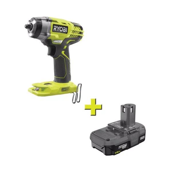 RYOBI 18V ONE+ 3/8 in. 3-Speed Cordless Impact Wrench with 1.5 Ah Battery