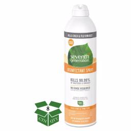 SEVENTH GENERATION Fresh Citrus & Thyme Disinfectant Aerosol Spray, 13.9 oz (8-Count) thumbnail 1