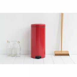 Brabantia Icon 8 Gallon Steel Step-On Trash Can - Passion Red thumbnail 8