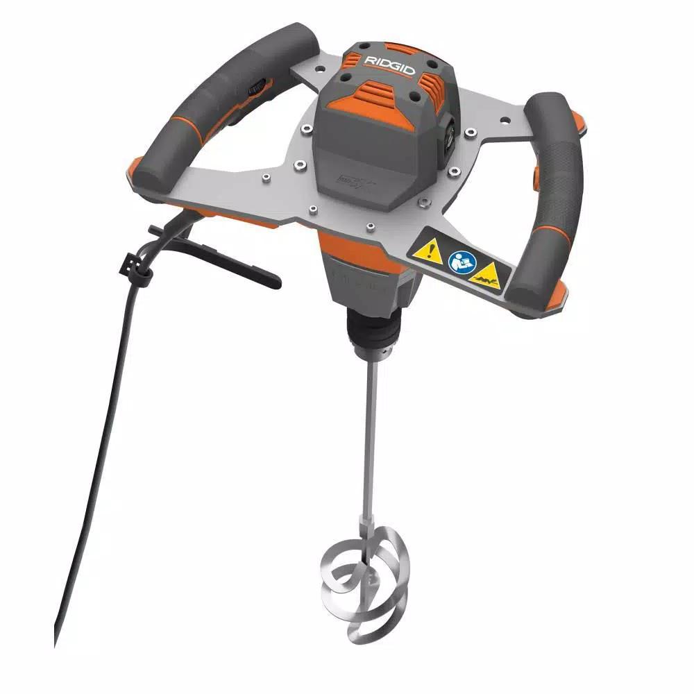RIDGID 7 in. Portable Jobsite Wet Tile Saw with 6.5 Amp Motor and Single-Paddle Mixer