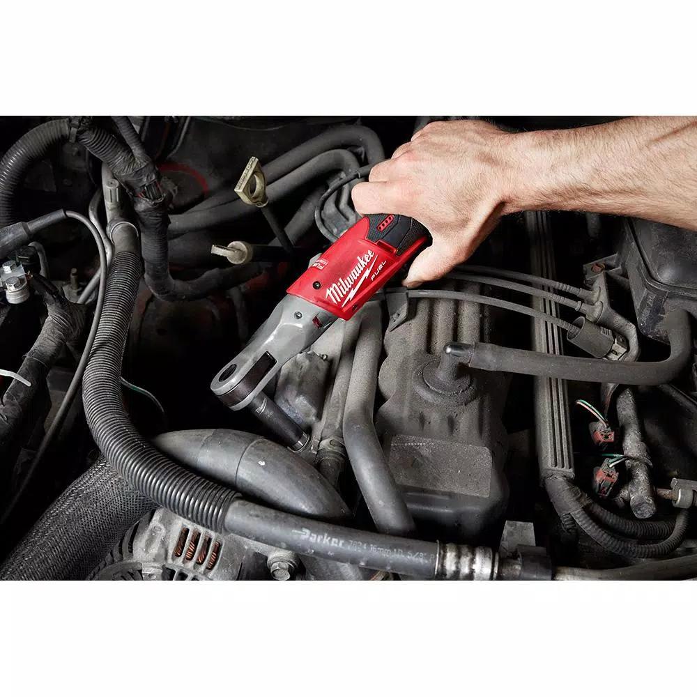Milwaukee M12 FUEL 1/4 in. Brushless Cordless Ratchet with 2.0 Ah Battery