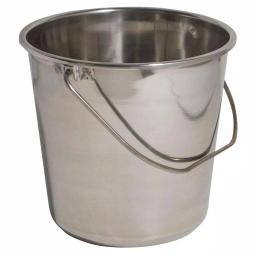 AmeriHome 3-Piece Stainless Steel Bucket Set, 2.37 Gallon Multi-Purpose Metal Pails thumbnail 1