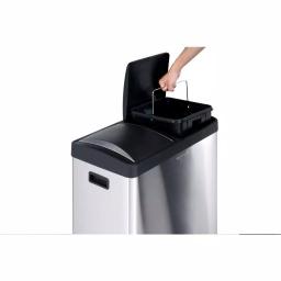 Step N' Sort 16-Gallon 2-Compartment Stainless Steel Trash Can and Recycling Bin thumbnail 7