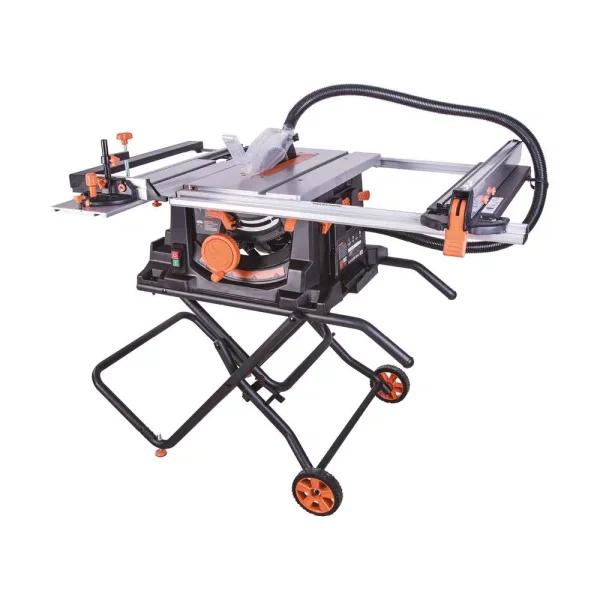 Evolution Power Tools RAGE5-S 15 Amp 10 in. Multi-Material Table Saw with Folding Stand
