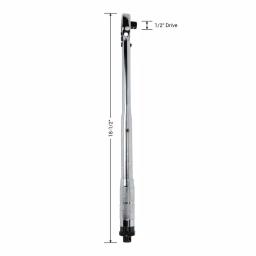 Unbranded COPE 1/2 in. Drive Click Torque Wrench, 10-150 ft.-lb., Flex-Head All-Steel Construction thumbnail 2