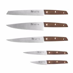 Cangshan W Series 6-Piece German Steel Knife Set with Solid Walnut Wood Block thumbnail 1