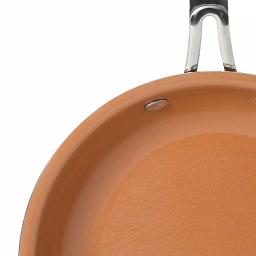 Kitchen Details 10 in. Aluminum Nonstick Copper Frying Pan with Titanium Ceramic Coating thumbnail 6