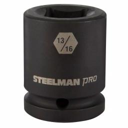 STEELMAN PRO 79343 3/4-in Drive 13/16-in 4-Point Square Budd Impact Socket thumbnail 1