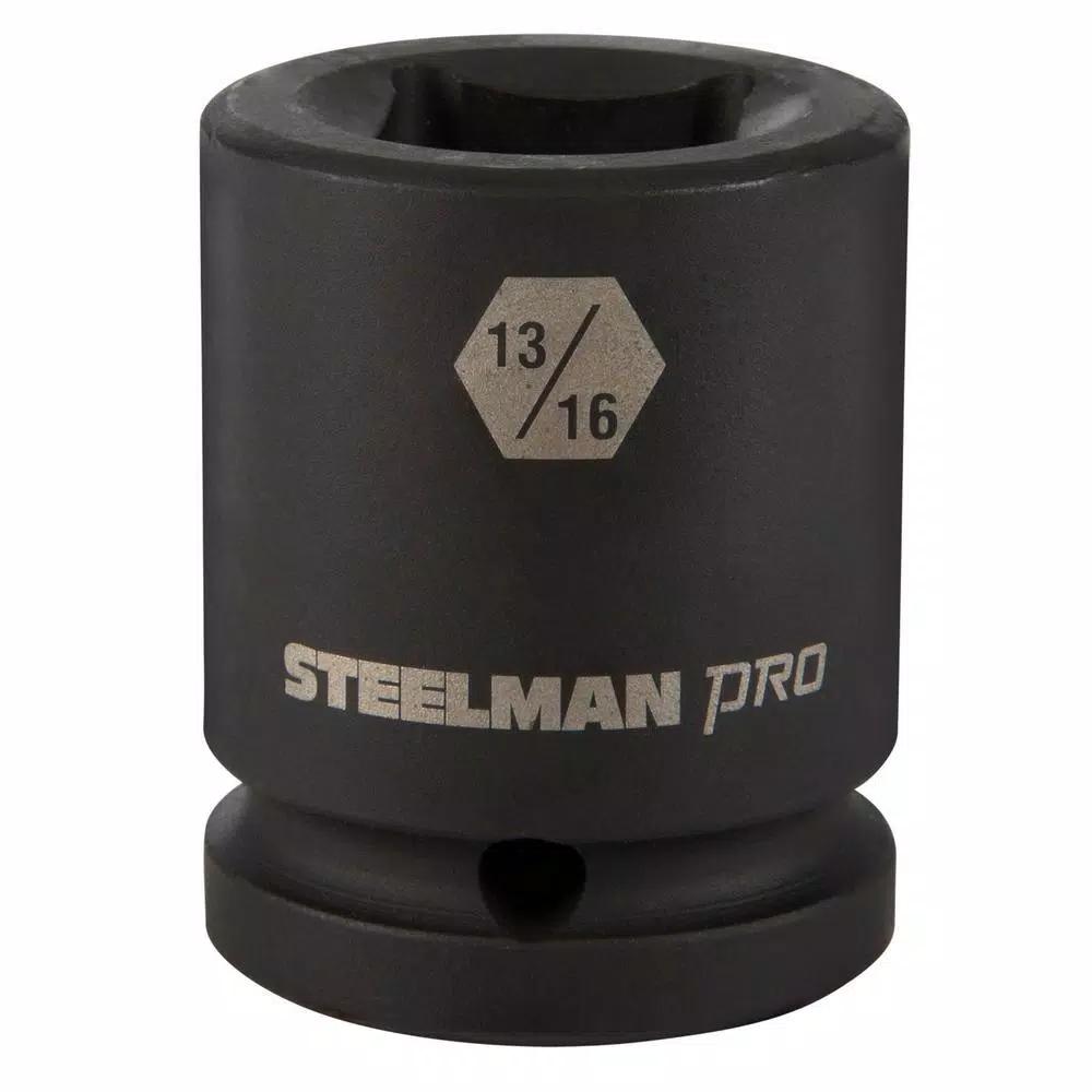 STEELMAN PRO 79343 3/4-in Drive 13/16-in 4-Point Square Budd Impact Socket