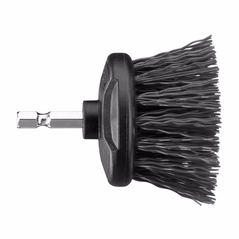 RYOBI Hard Bristle Brush Cleaning Kit, 2-Piece Hex Shank Set