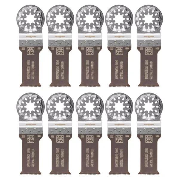 FEIN Starlock Universal E-Cut Hybrid Saw Blades, 1-1/8 in., 10-Pack