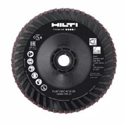 Hilti 5 in. Type 27 Flap Disc SP Premium 36-40 Grit 5/8-11 in. Arbor (10-Pack) thumbnail 1