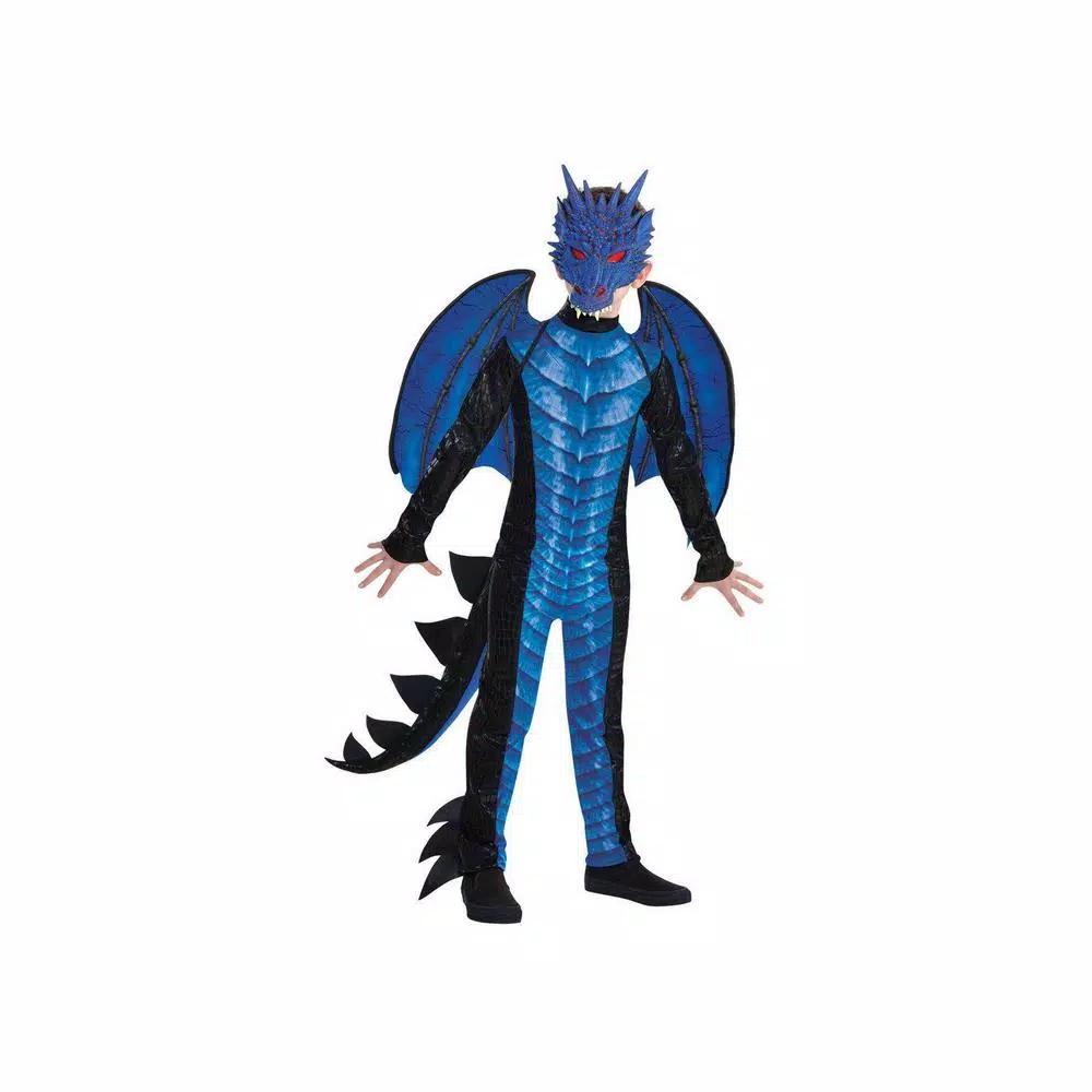 Unbranded Boys X-Large Deadly Dragon Halloween Costume Bodysuit with Mask