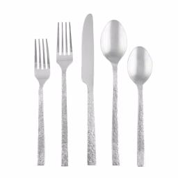 Cambridge Silversmiths Anu 20-Piece 18/10 Stainless Steel Textured Mirror Flatware Set, Service for 4 thumbnail 1