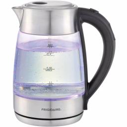 Frigidaire 7.2-Cup Silver Glass Electric Kettle with Digital Temperature Control thumbnail 4