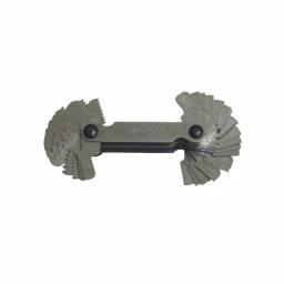 Grand Rapids Industrial Products Grip Thread Pitch Gauge - Dual Metric and SAE Stainless Steel Thread Counter thumbnail 1