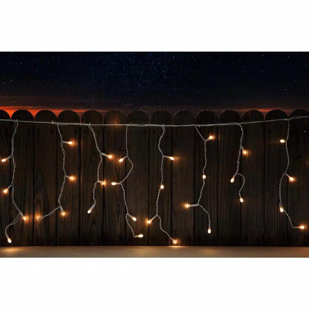 Novolink 200 Light 8mm Mini Globe Warm White Icicle LED String Light Bundle with Wireless Smart Control - 27ft Total
