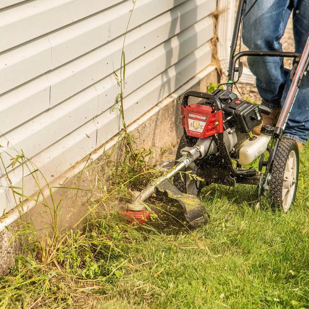 Southland 43cc Gas Walk-Behind Wheeled String Trimmer, 17 in. Cutting Path
