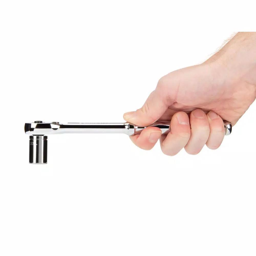 TEKTON 3/8 in. Drive Quick-Release Ratchet Set, 5-Piece, 90-Tooth Flex Head