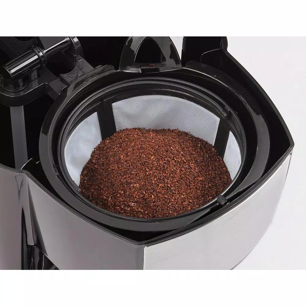 Betty Crocker 12-Cup Programmable Drip Coffee Maker with Stainless Steel Accents and Automatic Shutoff