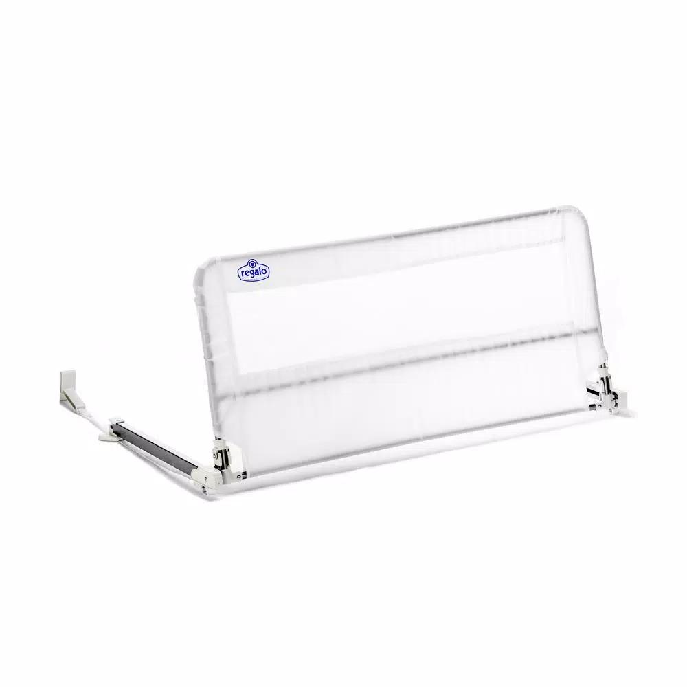 Regalo HideAway Bed Rail, All-Steel Toddler Bed Guard for Full/Queen Mattresses