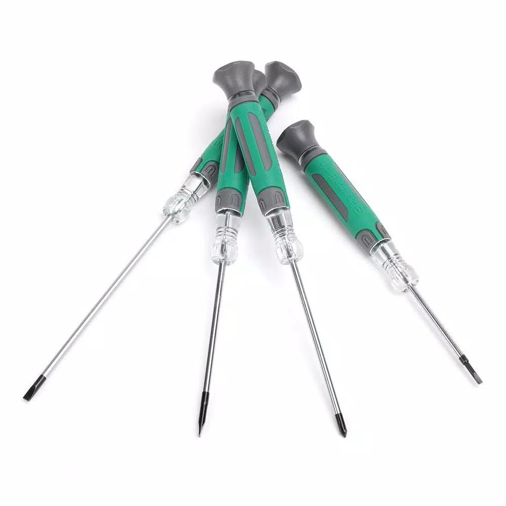 Commercial Electric 4-Piece Precision Screwdriver Set for Electrical Work
