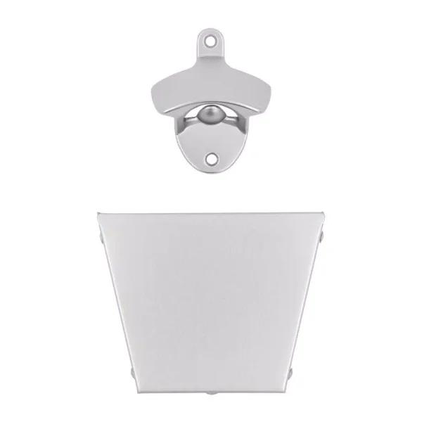 Everbilt Satin Nickel Bottle Opener and Cap Catcher