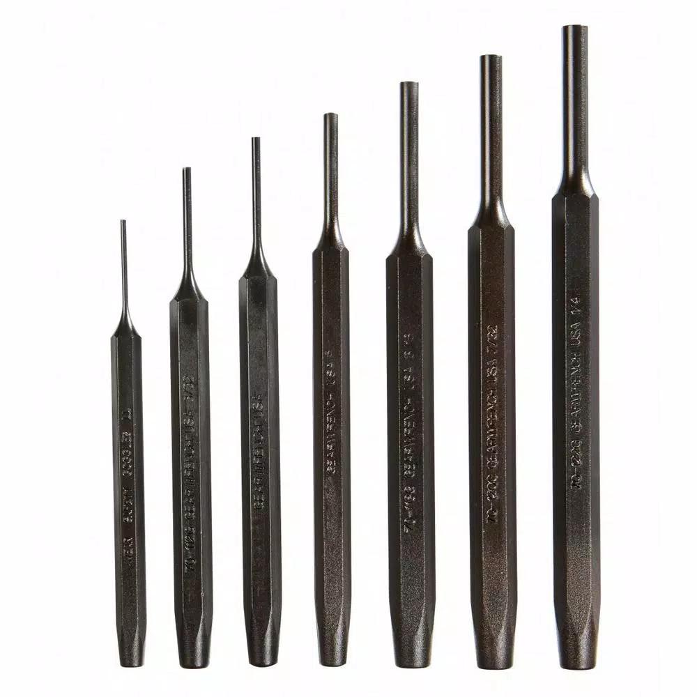 GearWrench 7-Piece Steel Pin Punch Set