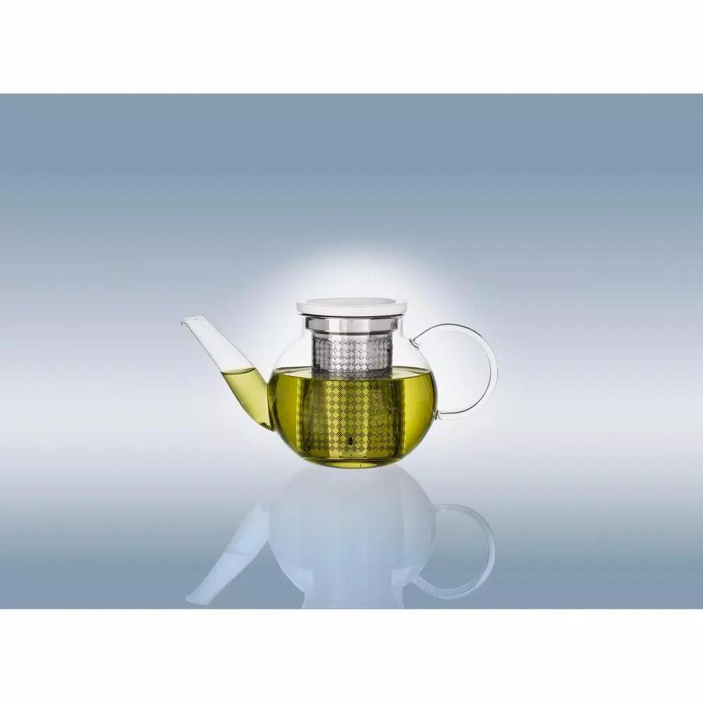 Villeroy & Boch Artesano Hot Beverages 2-Cup Double Walled Glass Teapot with Stainless Steel Strainer