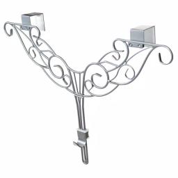 Village Lighting Company 19 in. Silver Antler Adjustable Wreath Hanger, Durable Wrought Iron thumbnail 2