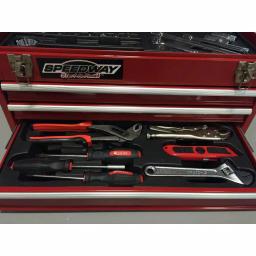 SPEEDWAY 24 in. 3-Drawer Steel Tool Chest with 118-Piece Bonus Tool Set thumbnail 8