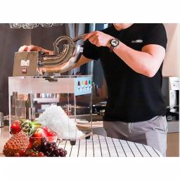 VIVOHOME Commercial Snow Cone Machine, 440lbs/hr Dual Blade Stainless Steel Ice Crusher with Acrylic Box thumbnail 6