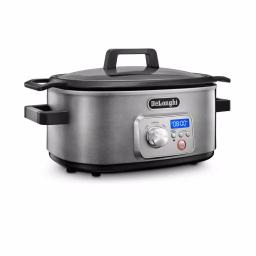 DeLonghi Livenza 6 Qt. Programmable Slow Cooker with Stovetop-Safe Pot, Stainless Steel thumbnail 6
