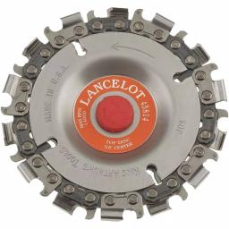 King Arthur's Tools 4 in. 14-Teeth Steel Chainsaw Blade for Woodcarving and Angle Grinders thumbnail 2
