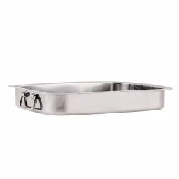 Ovente 13 x 9.3 in. Stainless Steel Roasting Pan with Wire Rack and Handles thumbnail 7