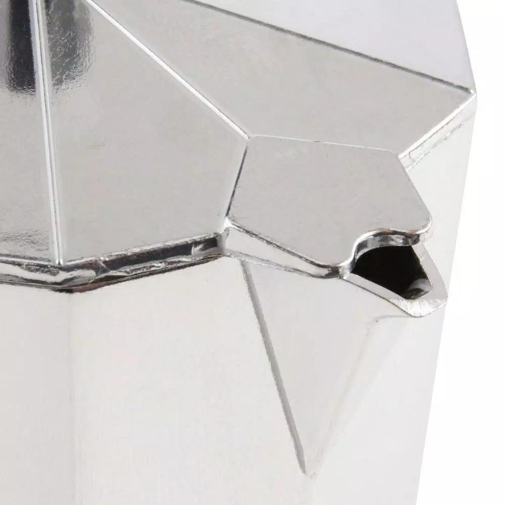 Home Basics 6-Cup Aluminum Stovetop Espresso Machine, Grey