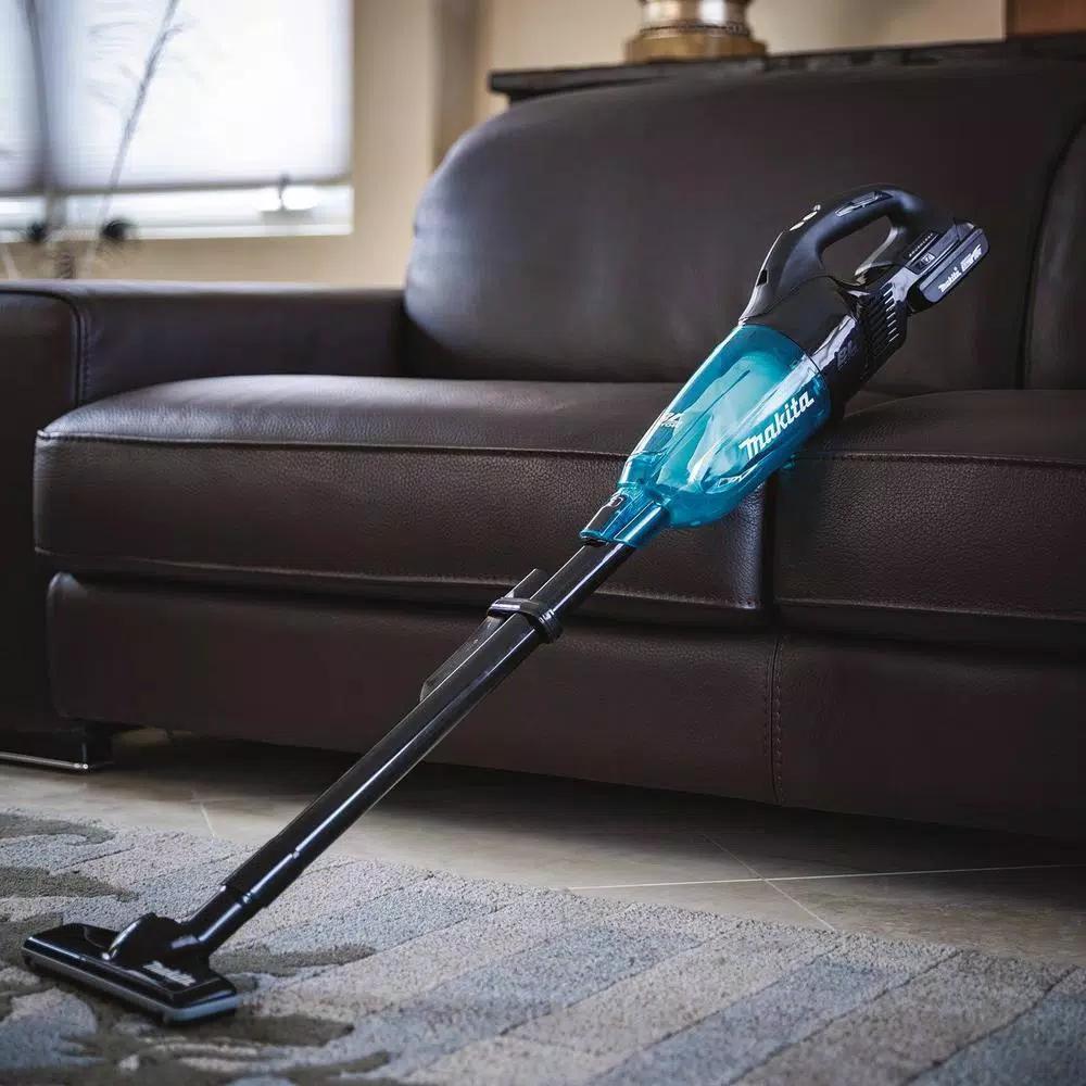Makita 18V LXT Brushless Cordless Vacuum Kit with 2.0Ah Battery and Black Cyclonic Attachment