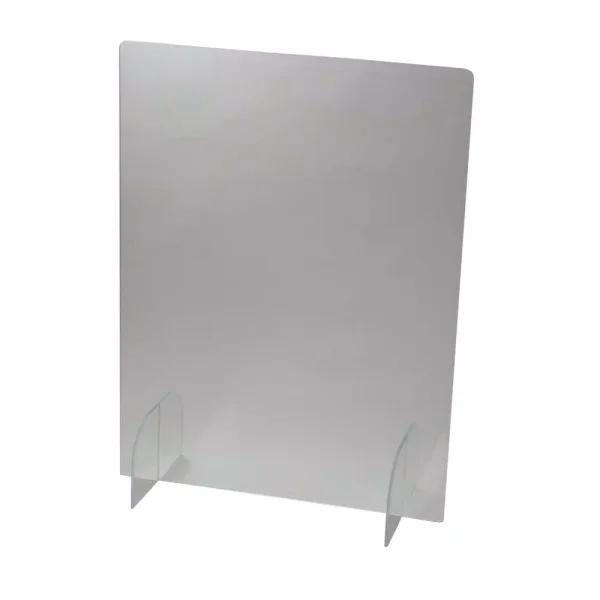 Unbranded 24 in. x 32 in. Freestanding Clear Acrylic Sneeze Guard Safety Shield