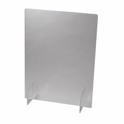 Unbranded 24 in. x 32 in. Freestanding Clear Acrylic Sneeze Guard Safety Shield thumbnail 1