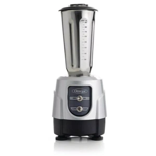 Omega BL360S 1 HP 2-Speed Blender with 32 oz. Stainless Steel Jar, Silver