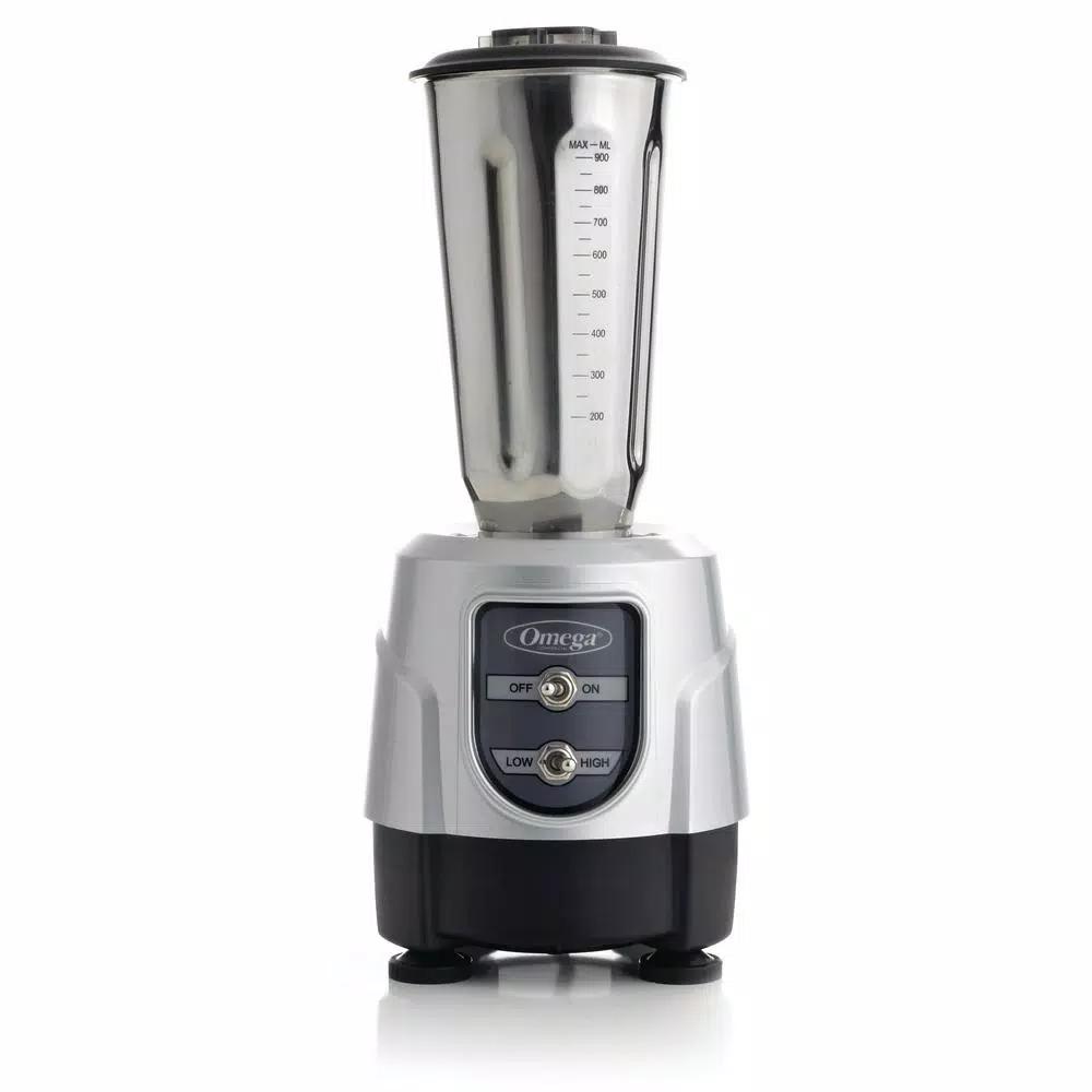 Omega BL360S 1 HP 2-Speed Blender with 32 oz. Stainless Steel Jar, Silver
