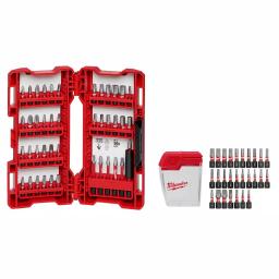 Milwaukee SHOCKWAVE Impact Duty Steel Driver Bit Set, 70-Piece Assorted Driving Bit Set thumbnail 1