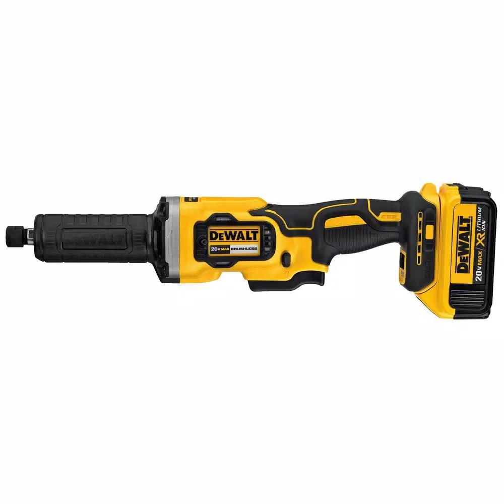 DEWALT 20V MAX Cordless Brushless 1-1/2 in. Variable Speed Die Grinder Kit with (2) 4.0 Ah Batteries & Charger