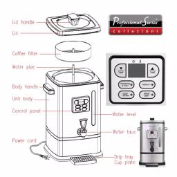 Professional Series 50-Cup Digital Coffee Urn, Stainless Steel thumbnail 4